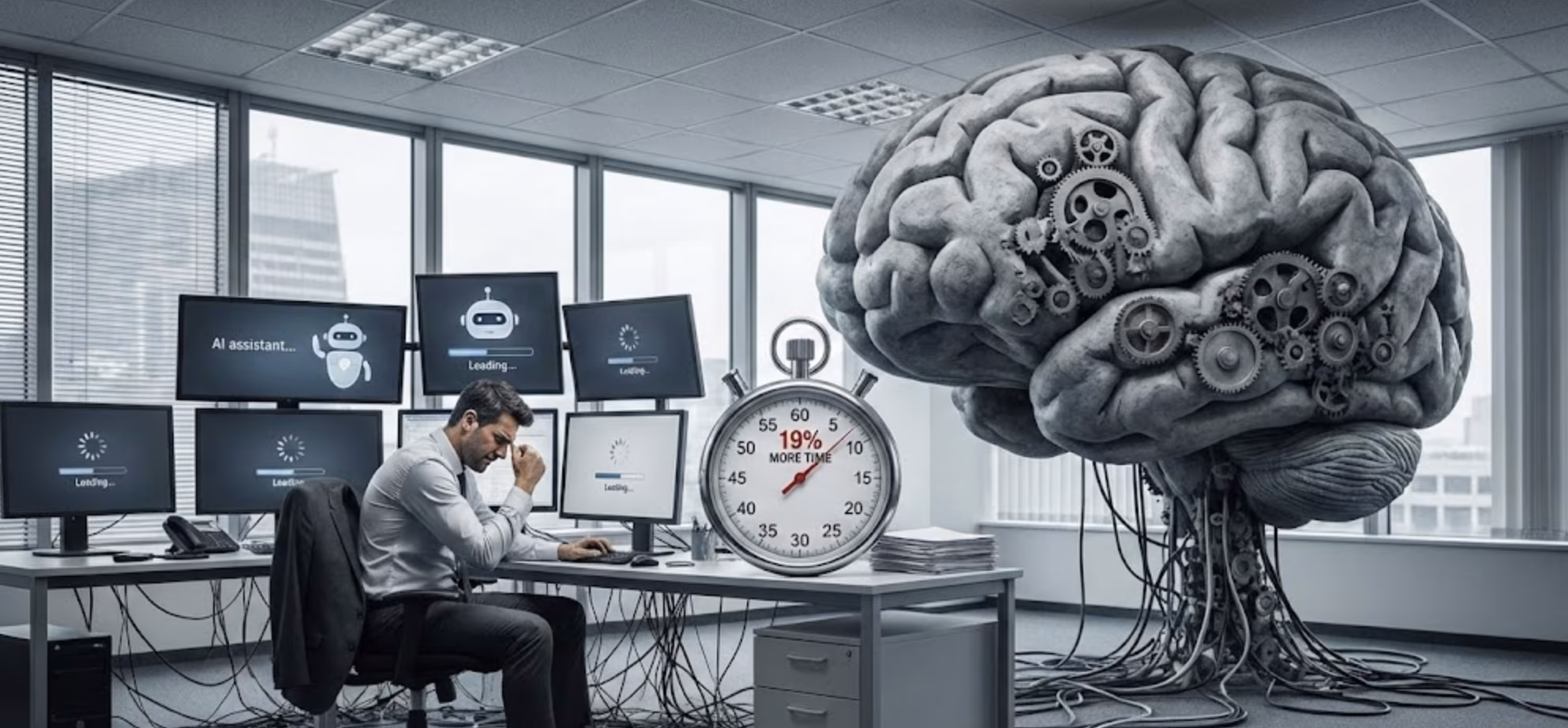 Il paradosso della produttività AI: developer 19% più lenti