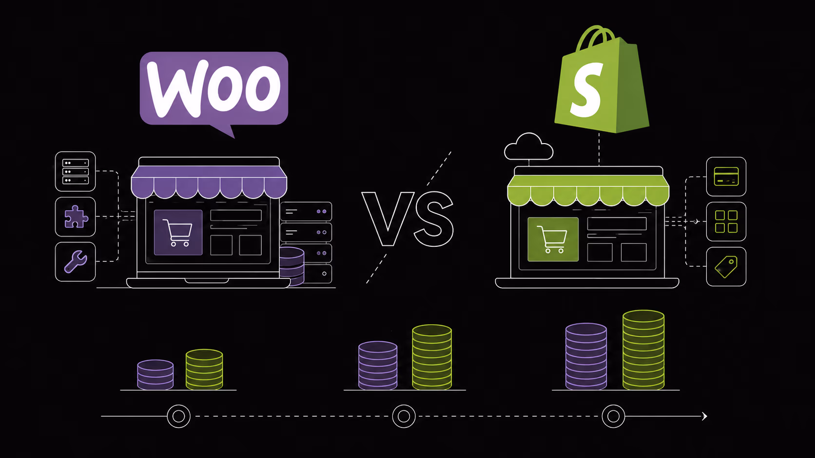 Meglio WooCommerce o Shopify? Il conto vero a 3 anni