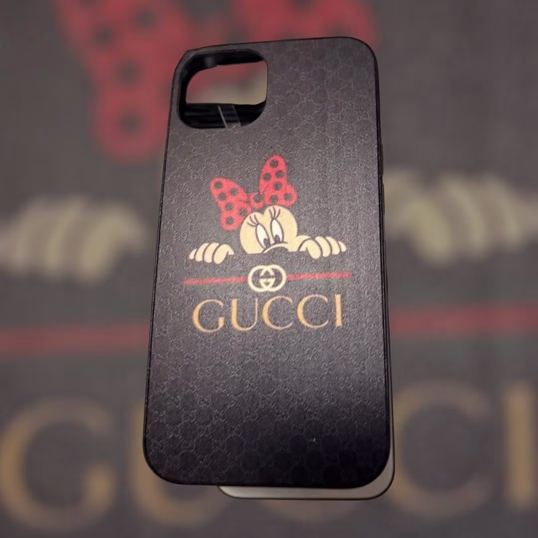 Cover Minnie Stile Gucci Personalizzata con Foto